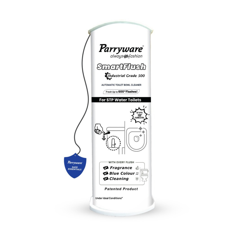 Parryware SmartFlush In-Cistern Automatic Toilet Bowl Cleaner - Industrial Disinfectant 500 I Lasts upto 600* Flushes | 99.9% Disinfection | Cleans after every flushes | FCSF0603