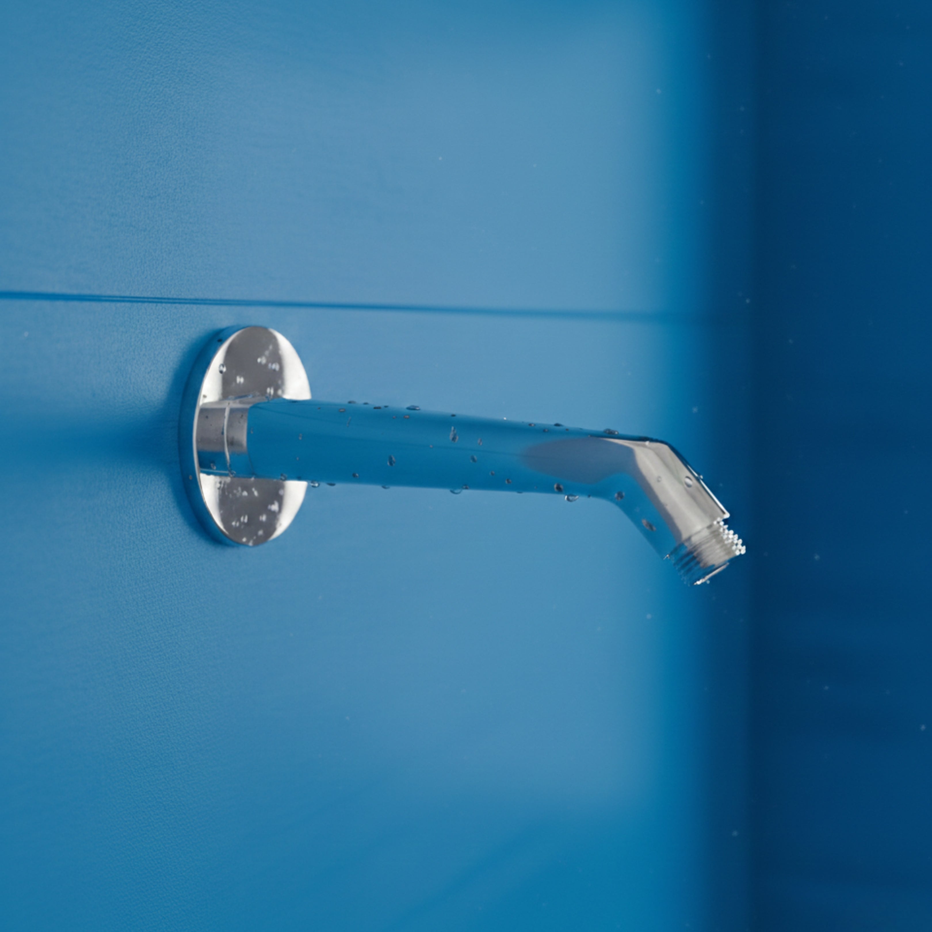 Parryware Square Shower Arm 9 inches with Wall Flange for Bathroom | Shower Arm with Flange | Wall Mount Bathroom Fitting with ½-Inch Thread | Chrome Finish (Shower Not Included) | T9955A1