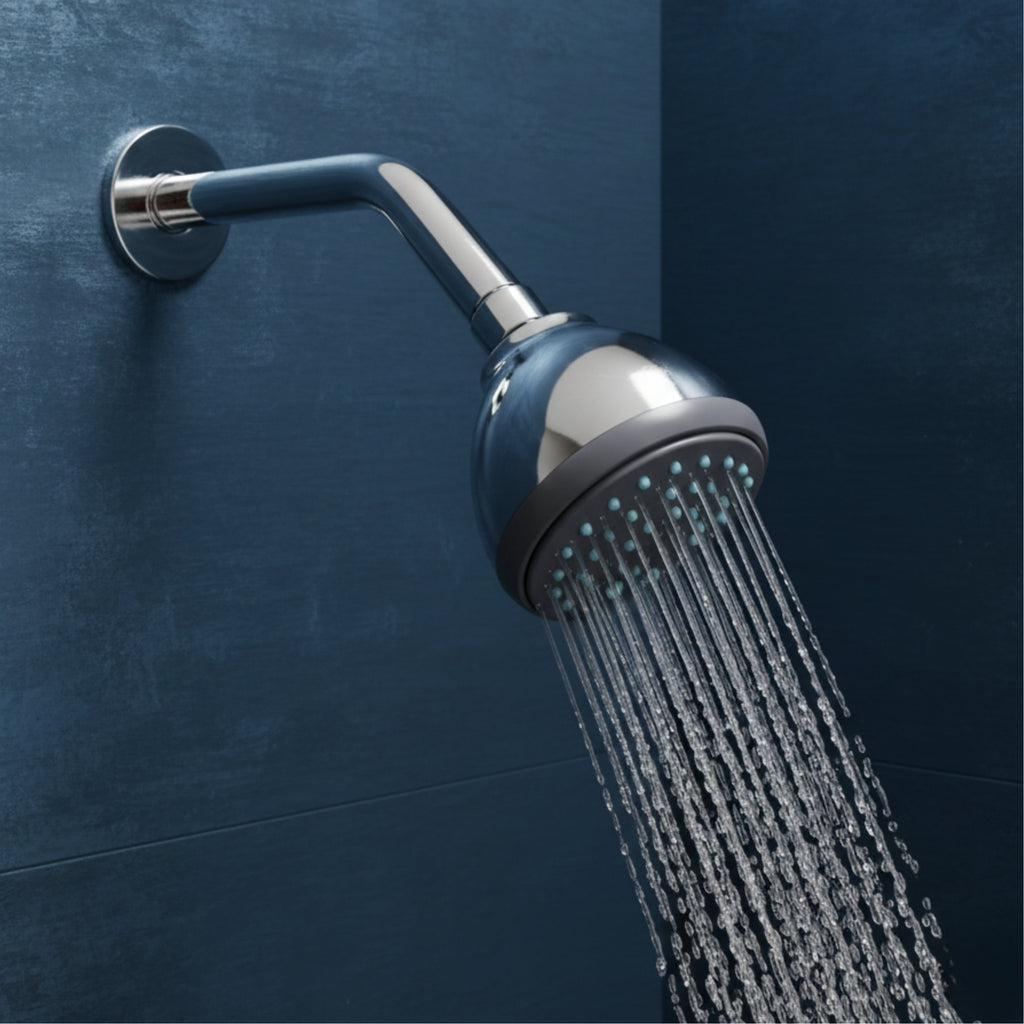 Parryware Alpha 80mm Rain Shower with shower arm for bathroom | For bathroom fixture | Wall mounted overhead shower with Chrome Finish | T9885A1