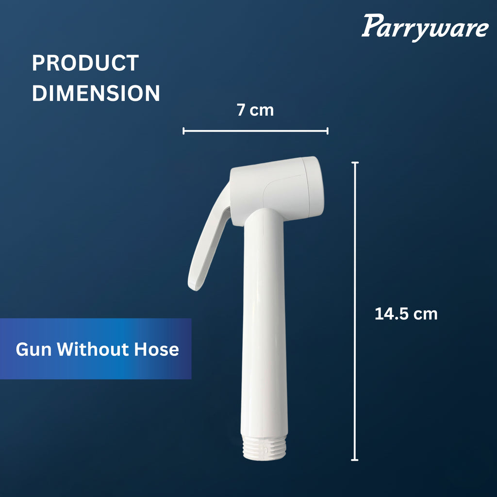 Parryware Health Faucet PVC Gun Without Hose and Hook | Economical Toilet Spray Gun/Bidet Spray Gun for Bathroom (E618371099)
