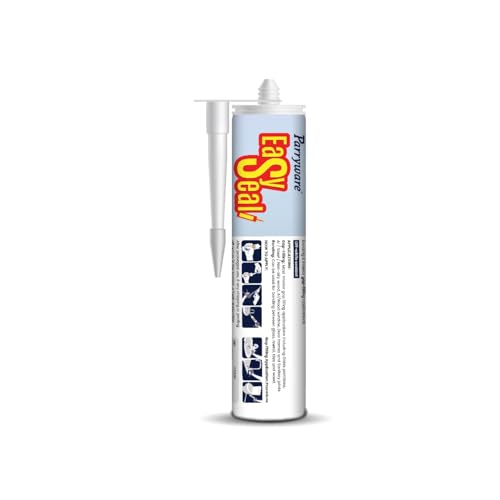 Parryware Acrylic sealant (Off-White), Durable Sealant Ideal for Crack and Joint Filling in Glass, Tiles, Ceramics & Cementitious Surfaces. Suitable for Commodes & Basins - 280 g