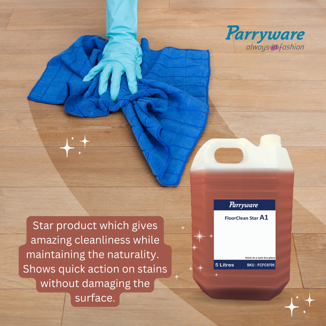 Parryware Floorclean Star A1 | Quick action on stains without damaging the surface | Suitable for all types of surfaces | FCFC0705
