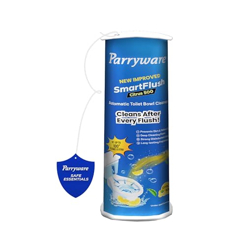 Parryware SmartFlush In-Cistern Automatic Toilet Bowl Cleaner - Citrus 500 I Lasts upto 600* Flushes | 99.9% Disinfection | Cleans after every flushes | FCSF0103