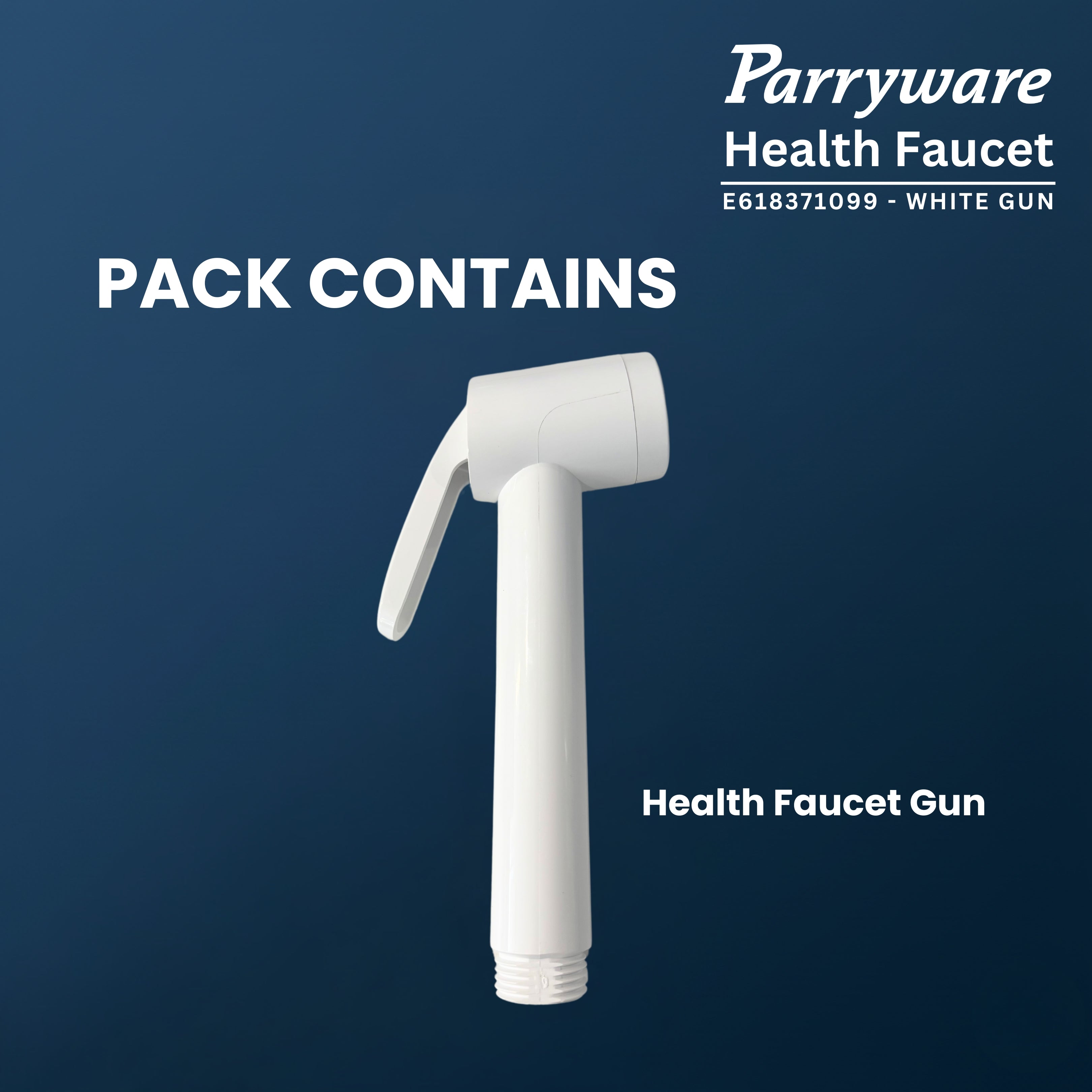 Parryware Health Faucet PVC Gun Without Hose and Hook | Economical Toilet Spray Gun/Bidet Spray Gun for Bathroom (E618371099)