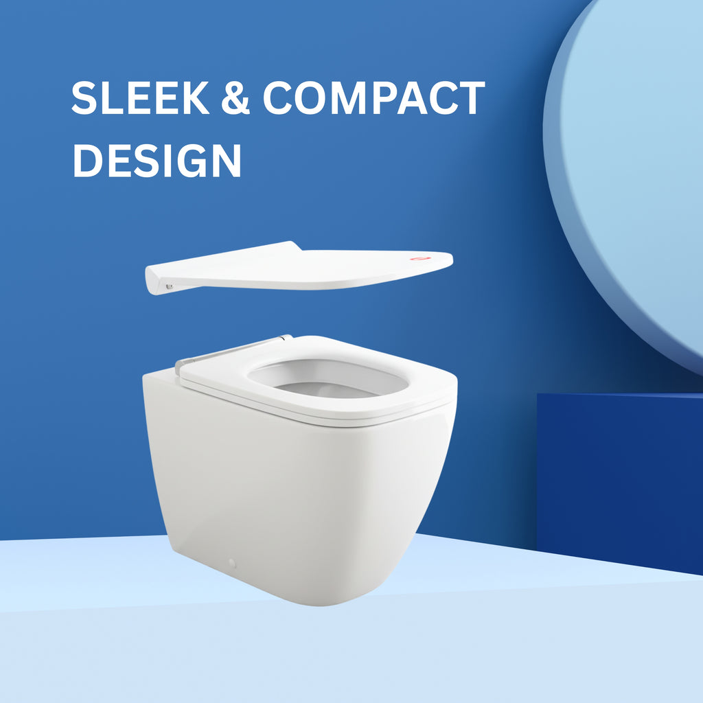 Parryware Polypropylene Verve Soft Close Toilet Seat Cover With Hinges (Standard Size, White) I Commode Seat Cover I Seat Closes Quietly Without Slamming Sound I For Bathroom Fixtures | E82941C