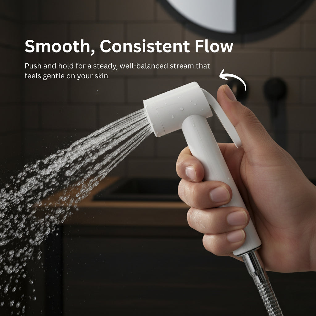 Parryware Health Faucet PVC Gun Without Hose and Hook | Economical Toilet Spray Gun/Bidet Spray Gun for Bathroom (E618371099)