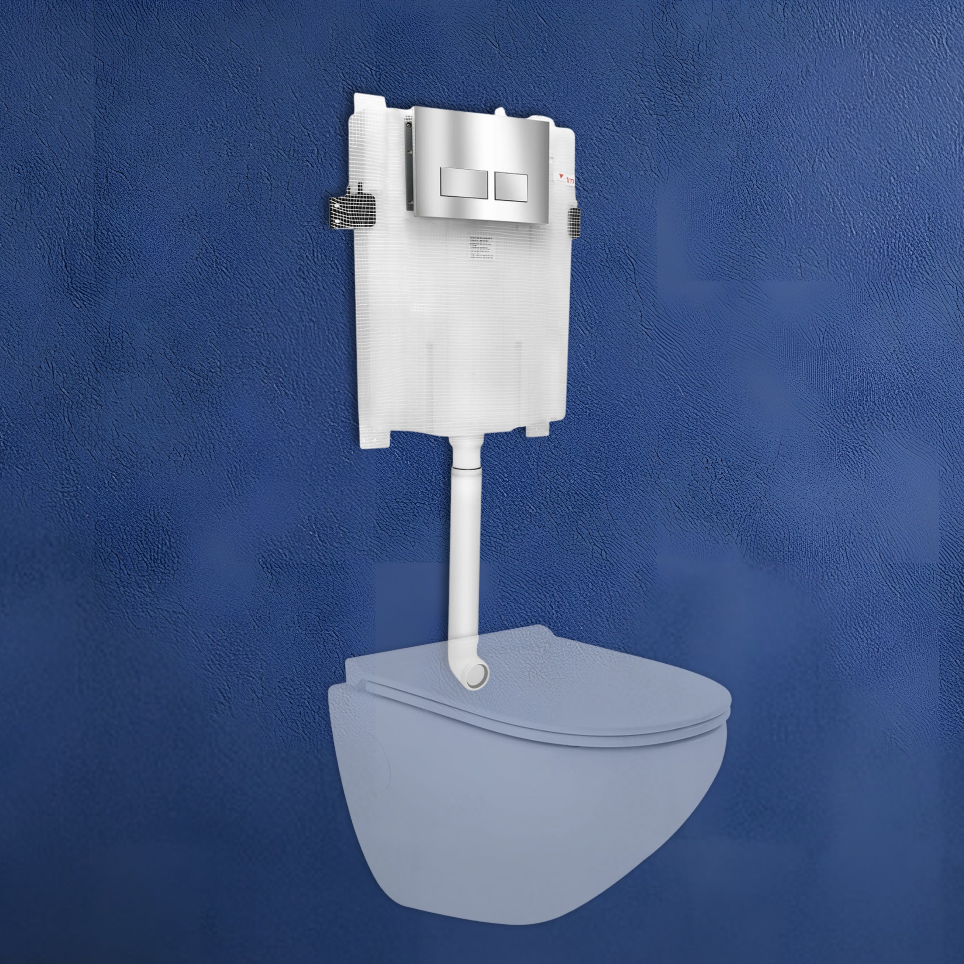 Parryware Linea Plus Concealed Flush Tank Without Frame for Wall Hung Commodes | In-Wall Toilet Flush Tank for Modern Bathrooms| Durable & Space-Saving Concealed Tank System | E812099