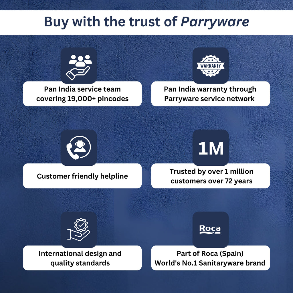 Parryware Linea Plus Concealed Flush Tank with Half Frame for Wall Hung Commodes | in-Wall Toilet Flush Tank for Modern Bathrooms| Space-Saving Concealed Tank | E812599