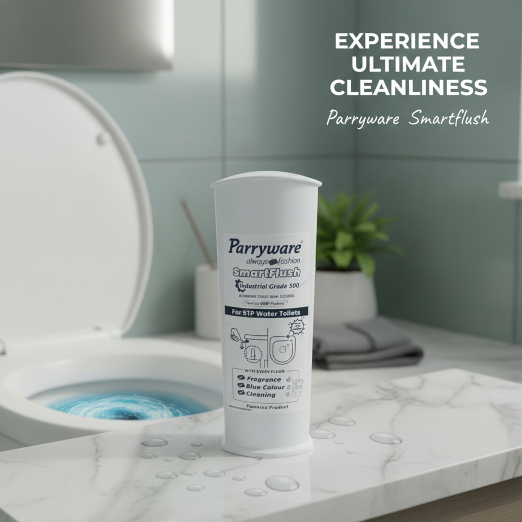 Parryware SmartFlush In-Cistern Automatic Toilet Bowl Cleaner - Industrial Disinfectant 500 I Lasts upto 600* Flushes | 99.9% Disinfection | Cleans after every flushes | FCSF0603