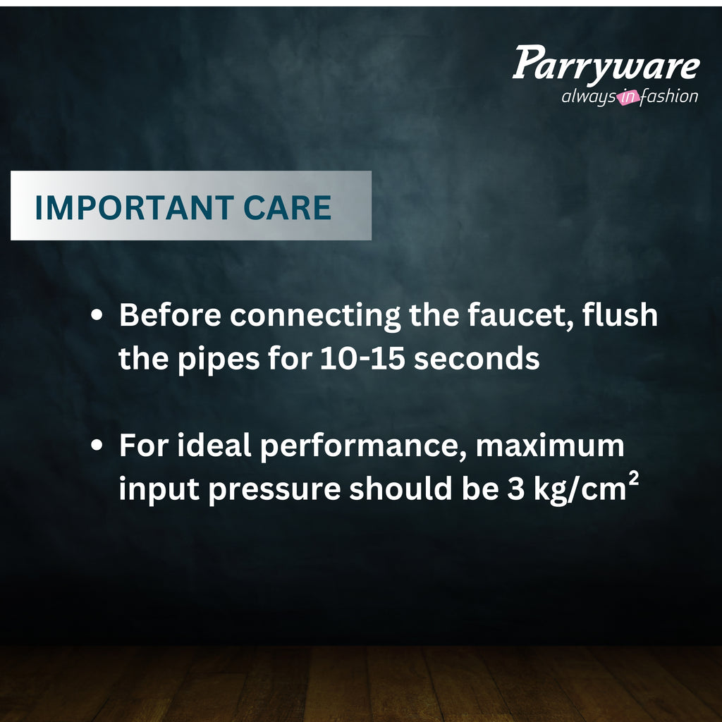 PARRYWARE Crust ABS Chrome Finish Health Faucet with Hose & Hook | Wall Mounted Bidet Spray for Toilets | E8342A1