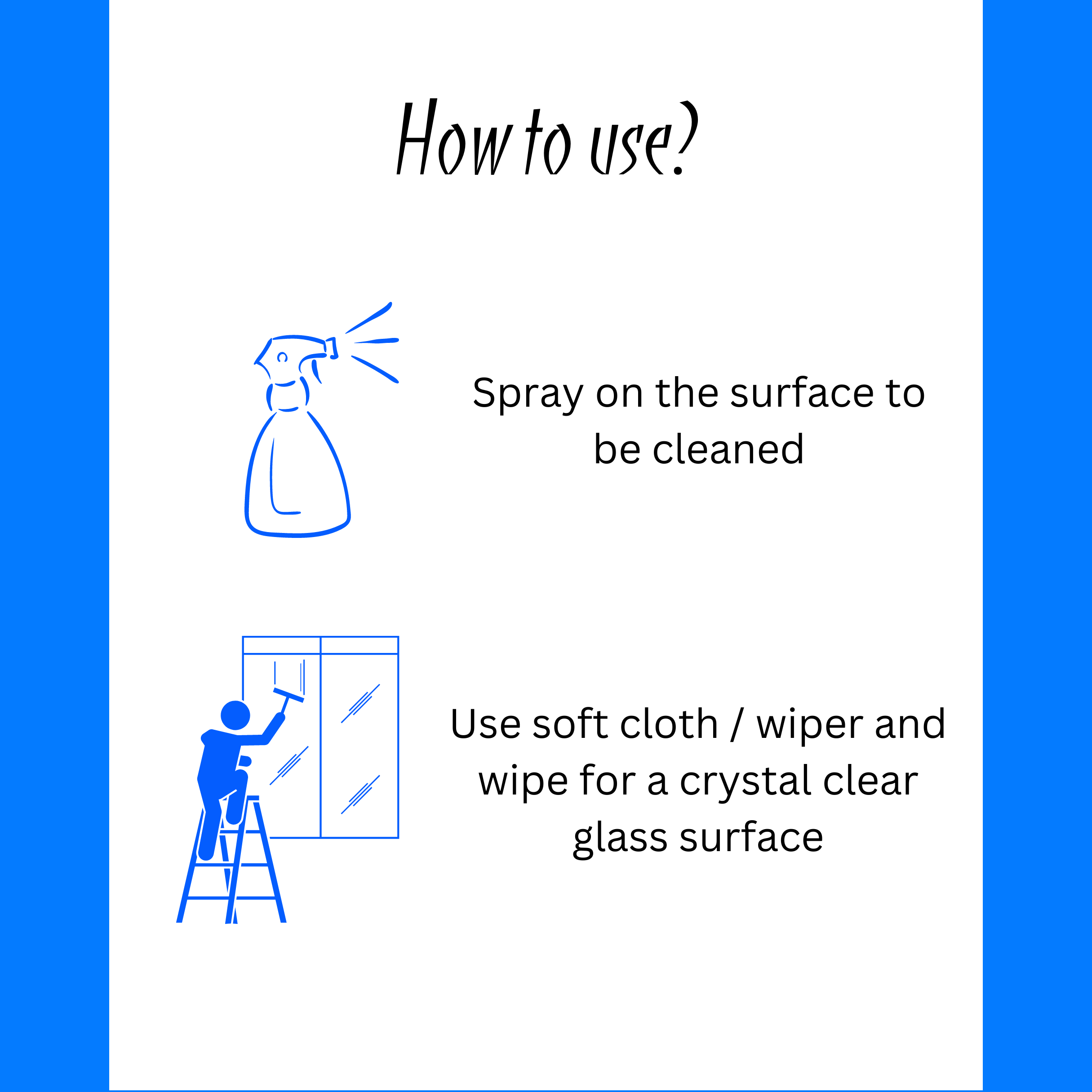 Parryware DAZZ Regular glass cleaner 500ml I For Sparkling Glass, Mirror, Tabletop, Car Glass, Car Windows | FCGC0203