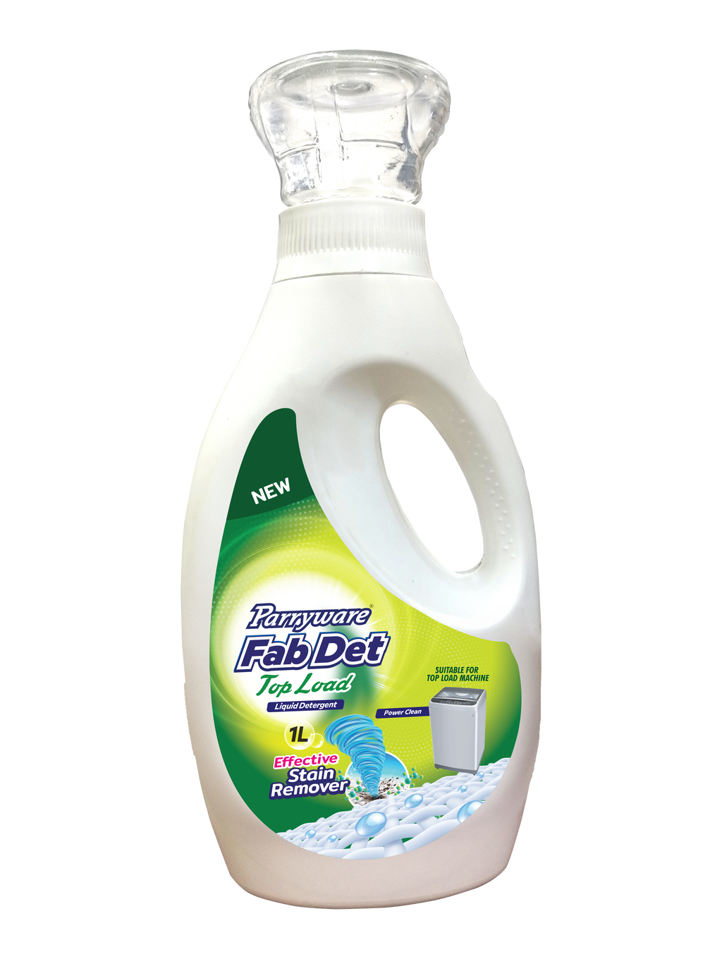 Parryware Fab Det Liquid Detergent for Top Load Washing Machine 1000 ml Pack | Removes 100 Dried Stains in 1 Wash | Dissolves Faster | Long-Lasting Fragrance | Color Protection | FCLD0204
