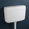 PARRYWARE SLIMLINE PREMIUM Series Polymer/PVC Dual Flush System Exposed CISTERN/Flush Tank (White) | 10-5L, Top Center Lever | for Western (WC) or Indian Commodes | E83921C