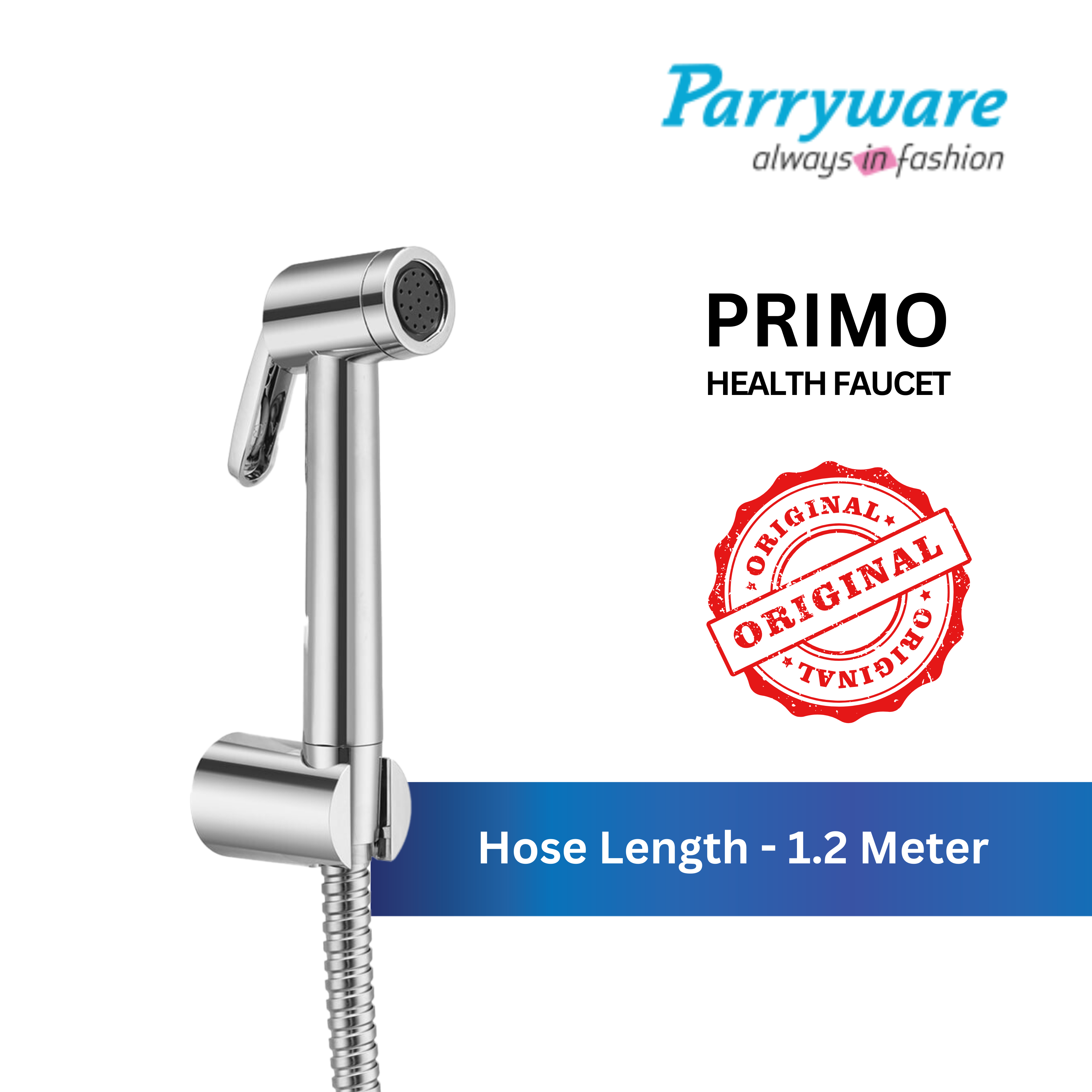 Parryware Primo Health Faucet with Hose for Bathroom Fittings | Bidet Spray for Effortless & Effective Cleaning | E8383A1