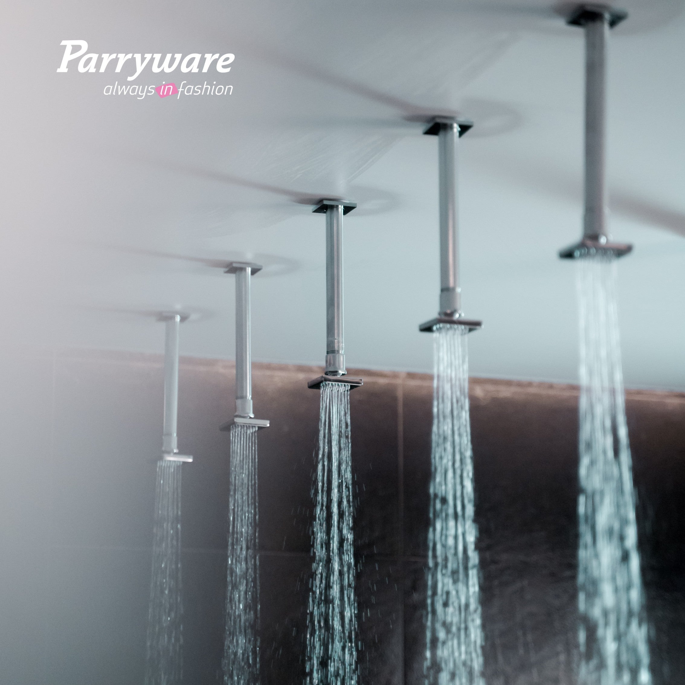 Parryware Stainless Steel Shower Arm for Ceiling Showers | Ceiling Shower Arm with Flange (100mm) | Chrome Finish | Corrosion-Resistant, Rust-Free, Durable (Shower Not Included) | T9801A1