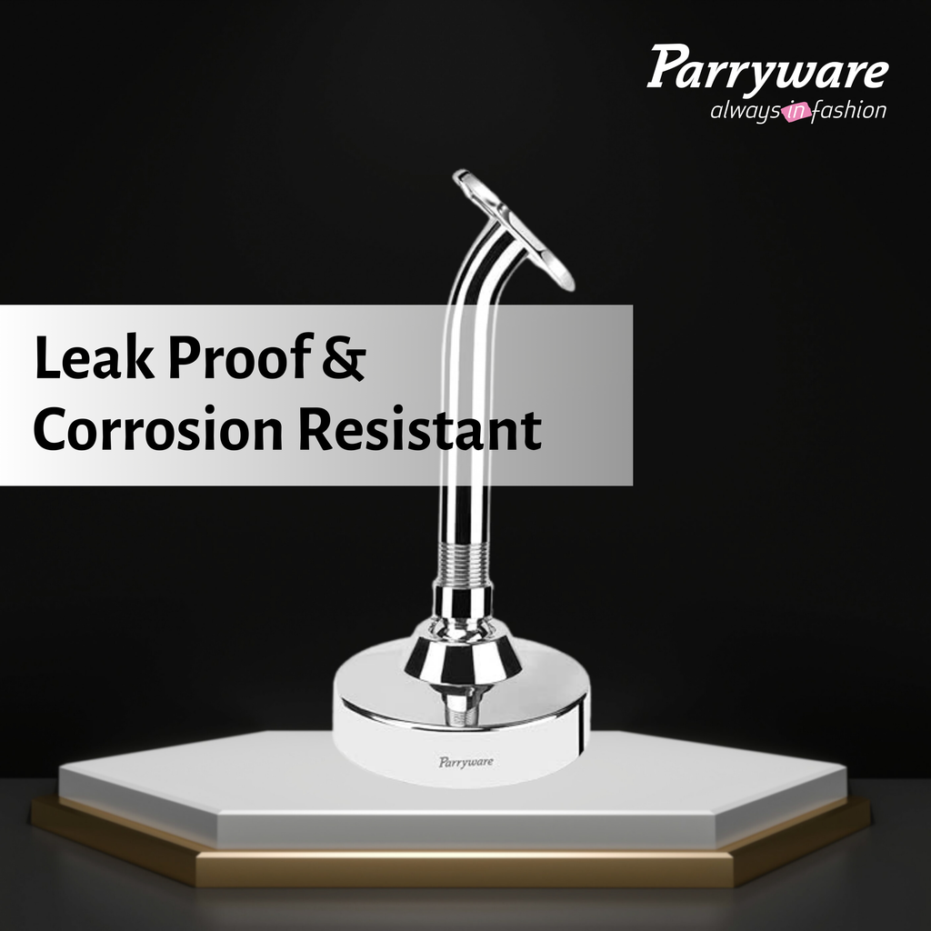 Parryware Pluto 100mm Rain Shower Overhead Shower for bathroom | Overhead Shower with Arm | For Bath Fixtures | Chrome Finish | E8380A1