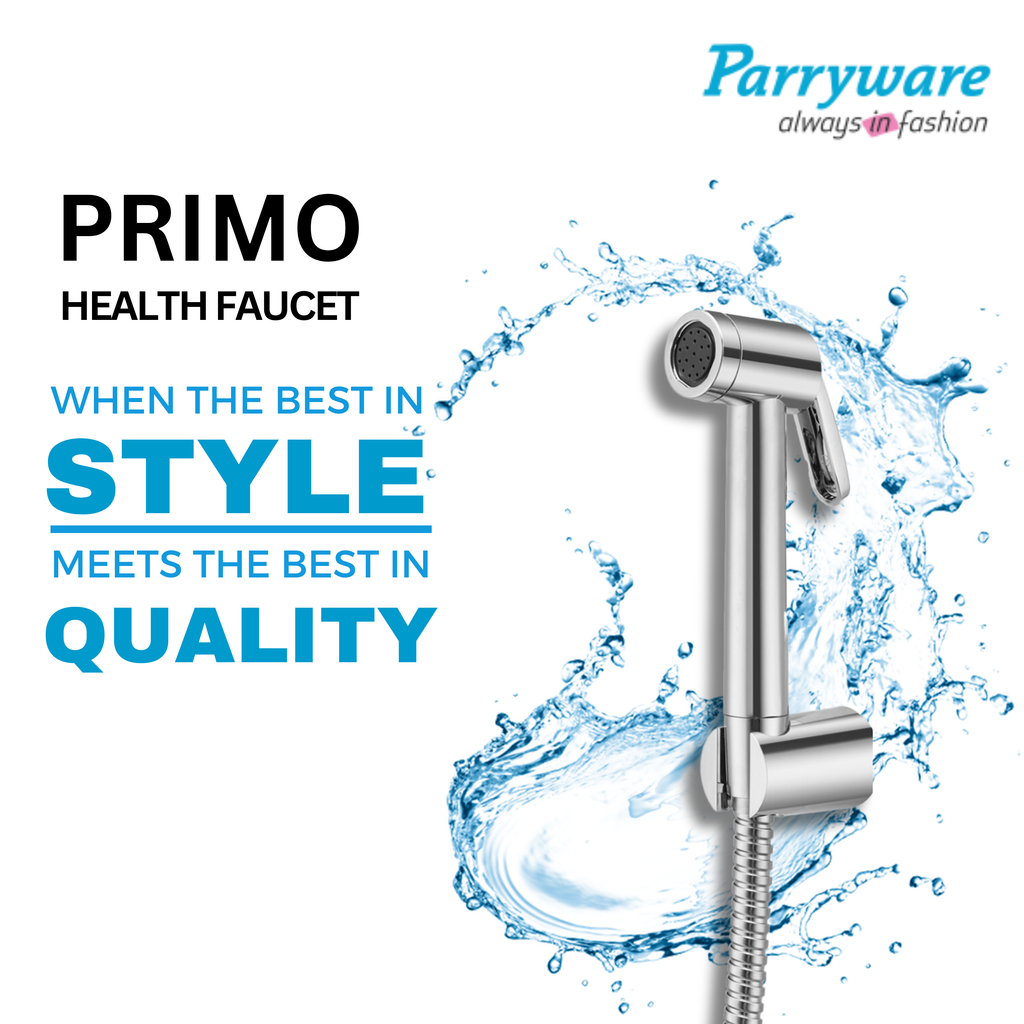 Parryware Primo Health Faucet with Hose for Bathroom Fittings | Bidet Spray for Effortless & Effective Cleaning | E8383A1