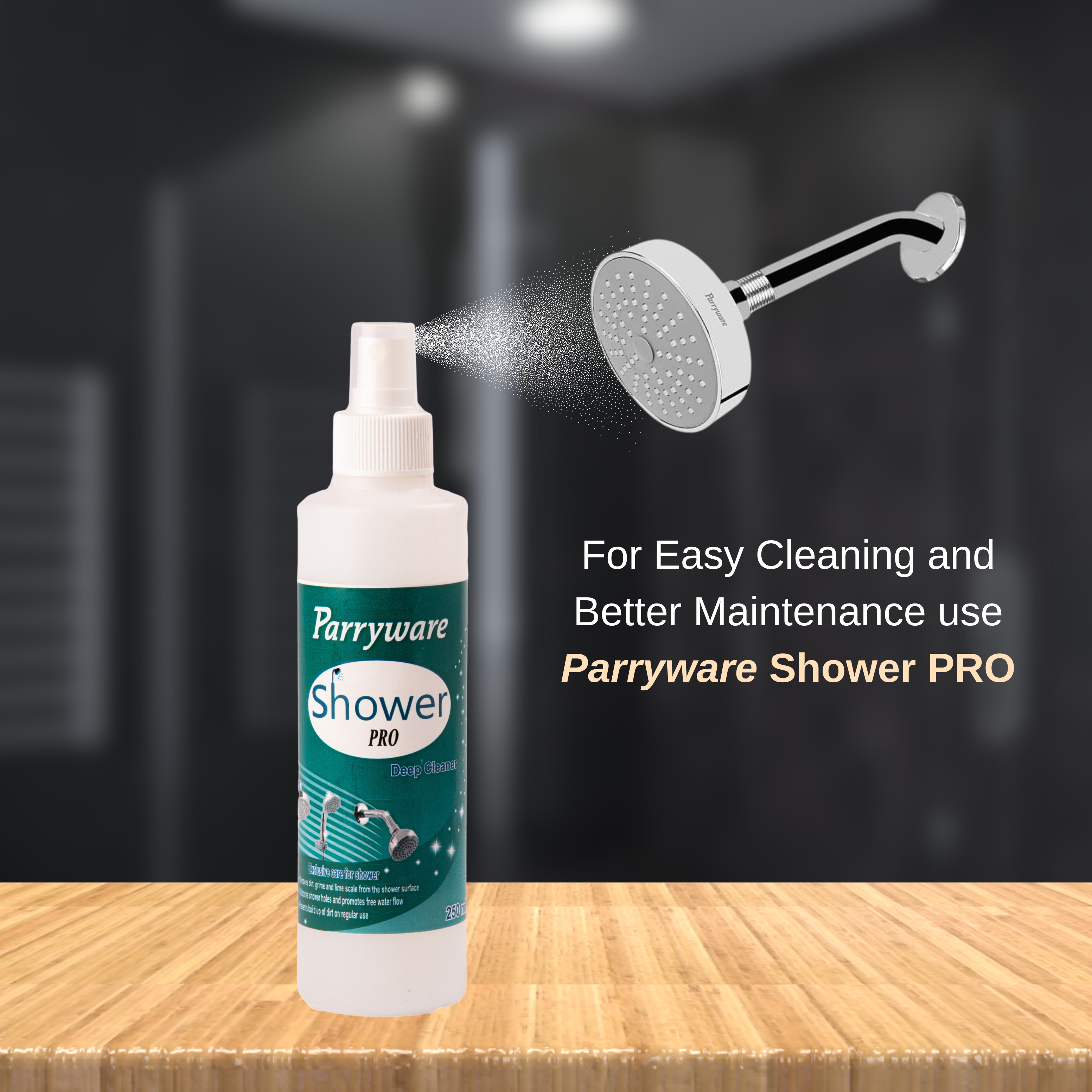 Parryware Pluto 100mm Rain Shower Overhead Shower for bathroom | Overhead Shower with Arm | For Bath Fixtures | Chrome Finish | E8380A1