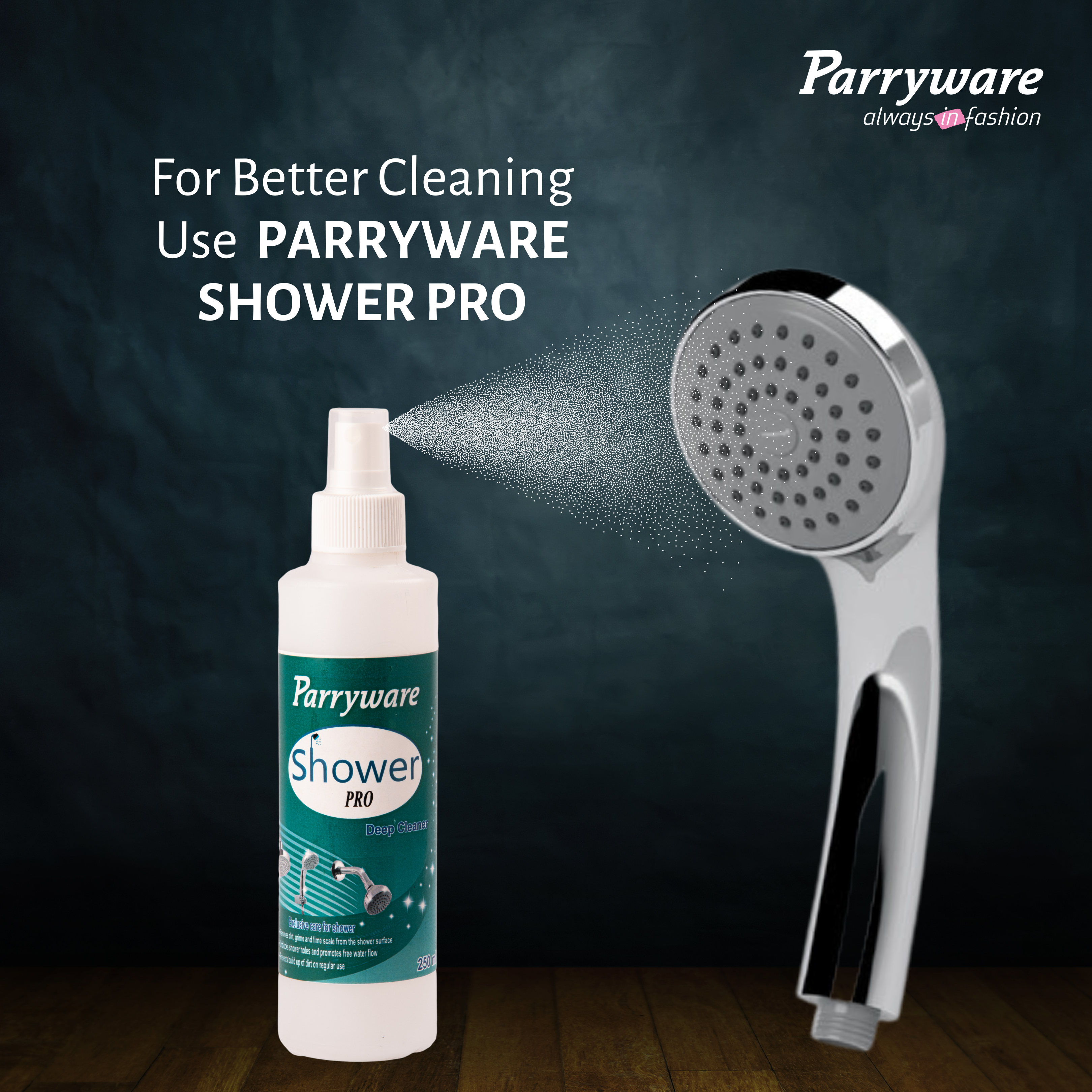 Parryware Single Flow Hand Shower With Hose & Clutch | Handheld Shower for Bathroom with Steel Flexible Tube Pipe 1 Meter/Hand Shower with Hose Pipe for Home/Hotel | Chrome Finish | E8376A1