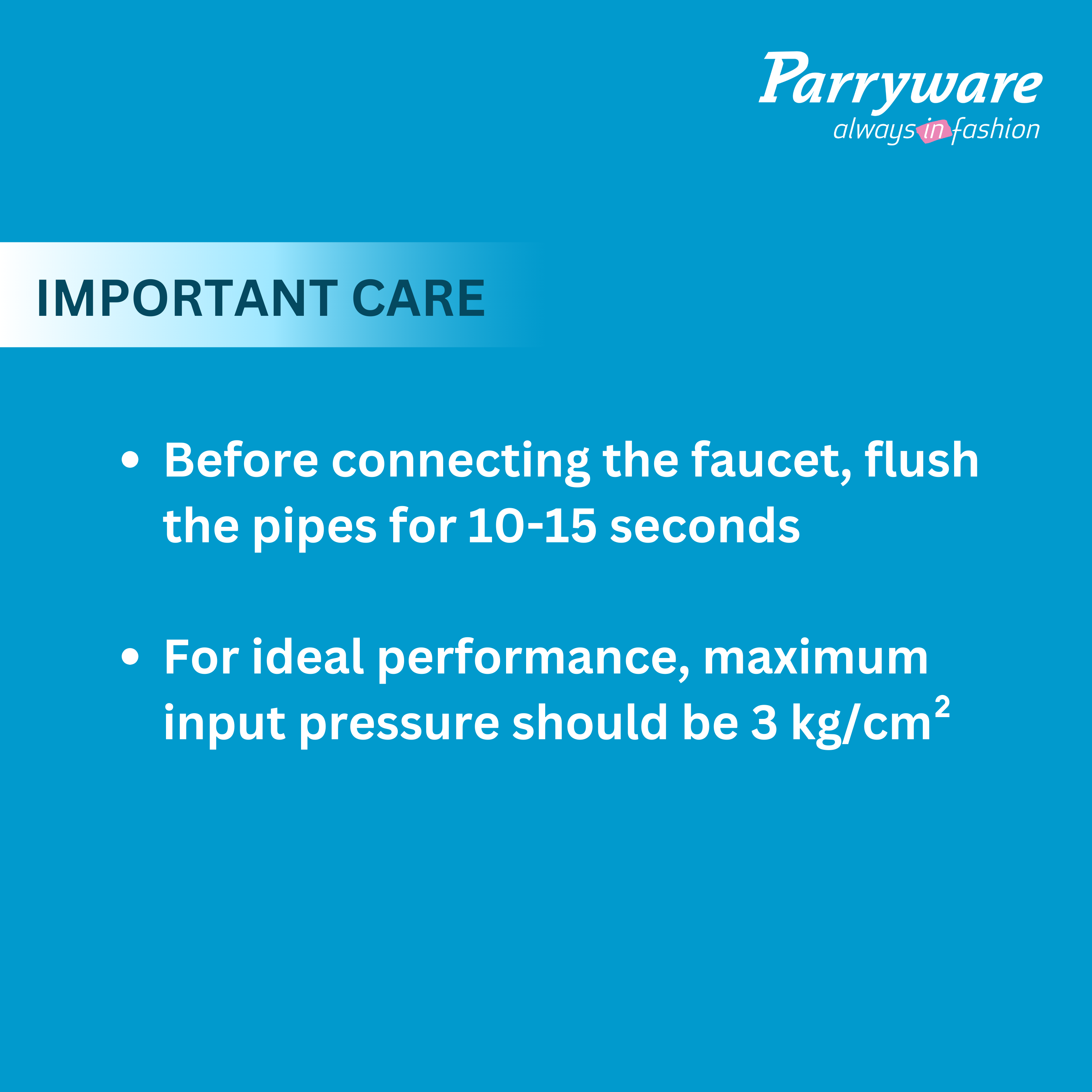 Parryware Primo Health Faucet with Hose for Bathroom Fittings | Bidet Spray for Effortless & Effective Cleaning | E8383A1