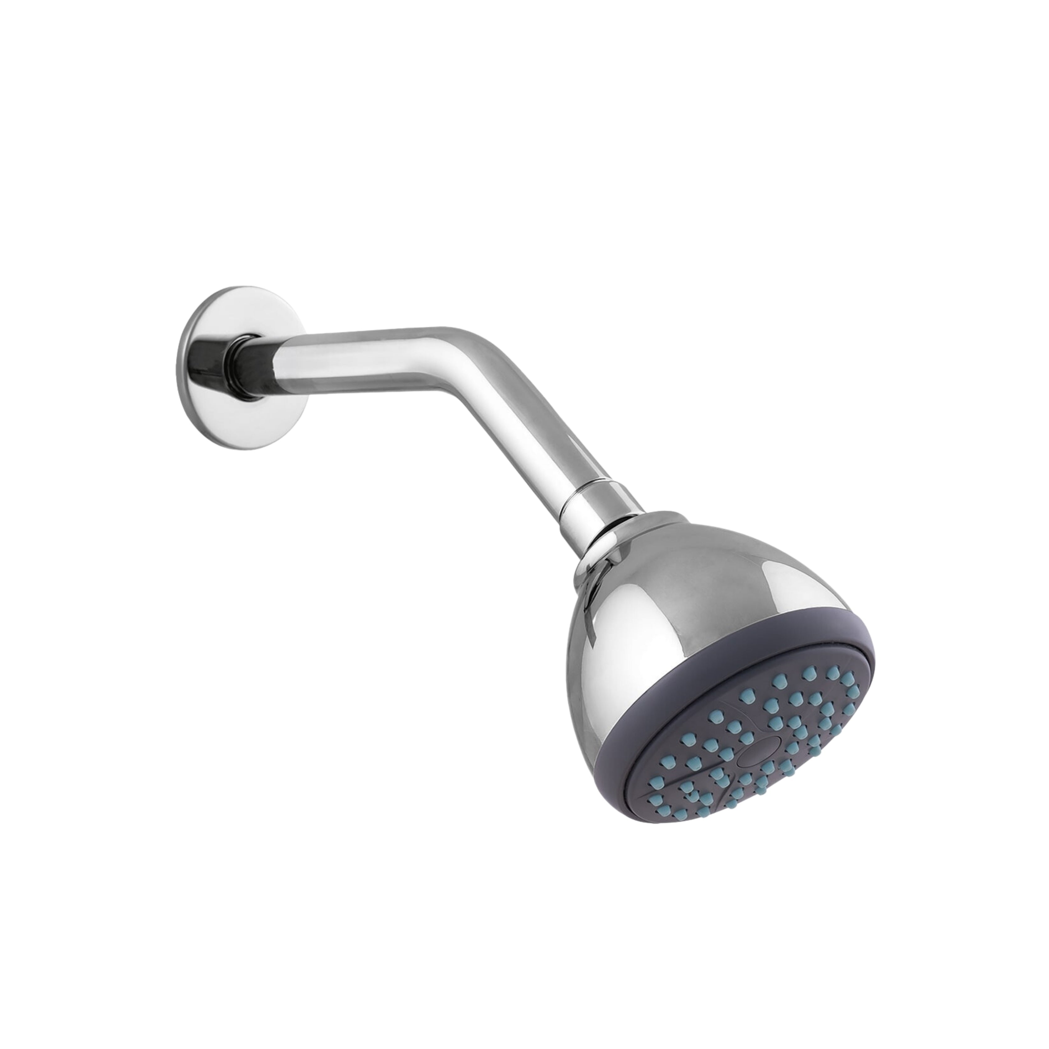 Parryware Alpha 80mm Rain Shower with shower arm for bathroom | For bathroom fixture | Wall mounted overhead shower with Chrome Finish | T9885A1