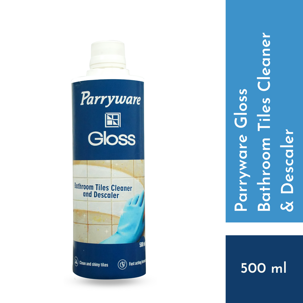 Parryware Gloss Bathroom Tiles Cleaner & Descaler | Removes Tough Limescales from Floor & Wall Tiles | Reduced Scrubbing Effort, Non-Toxic | Suitable for Bathroom 500 ml | FCTC0103