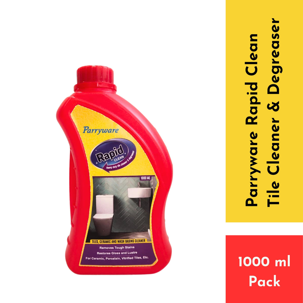 Parryware Rapid Clean All Purpose Tile, Floor & Wall Cleaner 1L Pack | Heavy duty cleaner Bedroom & Bathroom Floors, Removes Grease, Dirt & Tough Stains | FCTC0204