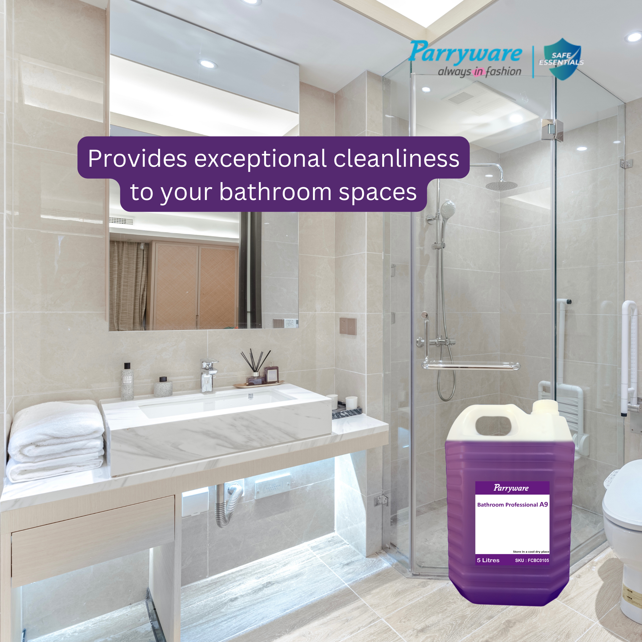 Parryware Bathroomclean Professional A9 5L | FCCBC0105