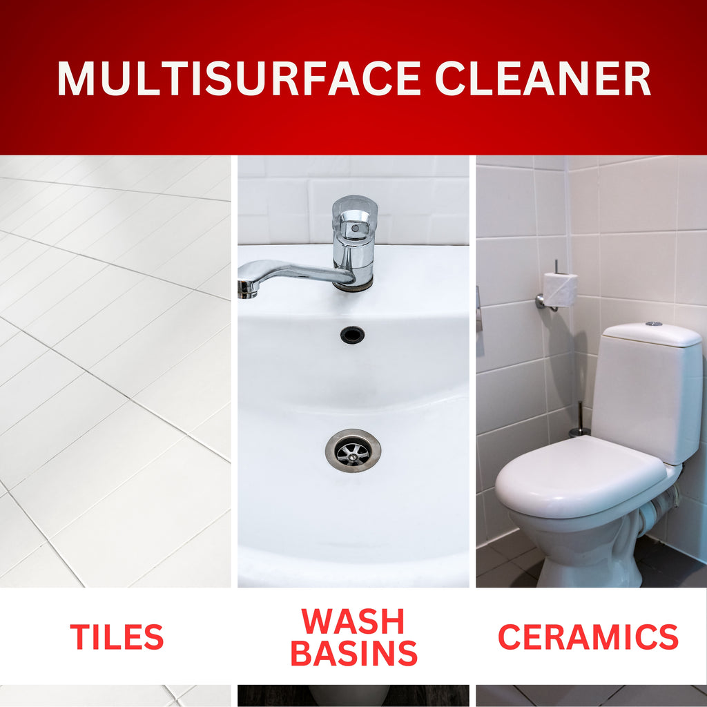 Parryware Rapid Clean All Purpose Tile, Floor & Wall Cleaner 1L Pack | Heavy duty cleaner Bedroom & Bathroom Floors, Removes Grease, Dirt & Tough Stains | FCTC0204