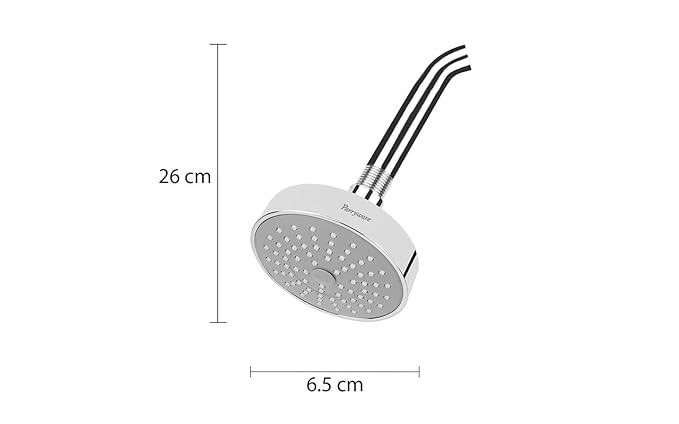 Parryware Pluto 100mm Rain Shower Overhead Shower for bathroom | Overhead Shower with Arm | For Bath Fixtures | Chrome Finish | E8380A1