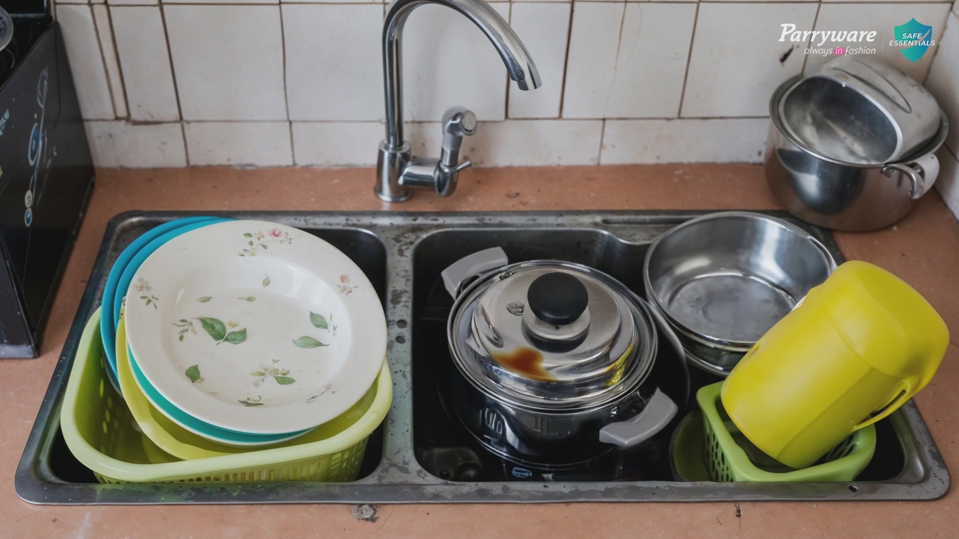 Parryware Rapid Clean All Purpose Tile, Floor & Wall Cleaner 1L Pack | Heavy duty cleaner Bedroom & Bathroom Floors, Removes Grease, Dirt & Tough Stains | FCTC0204