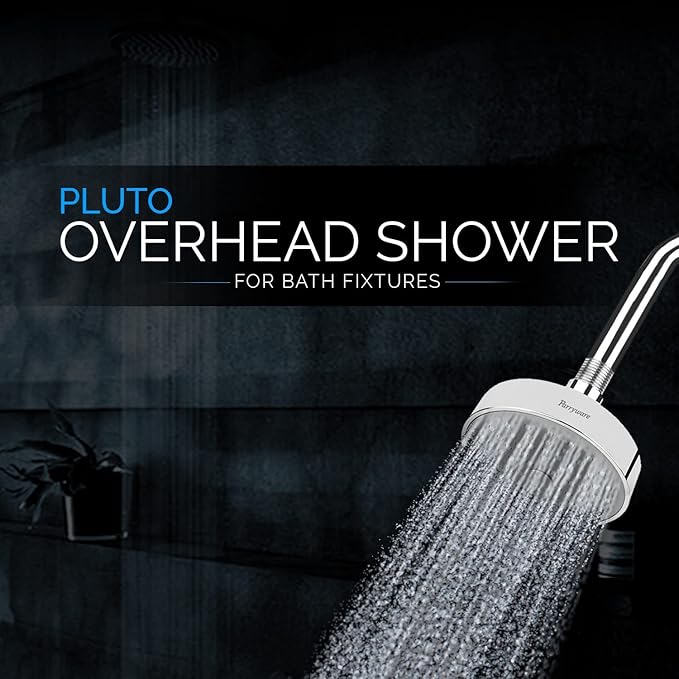 Parryware Pluto 100mm Rain Shower Overhead Shower for bathroom | Overhead Shower with Arm | For Bath Fixtures | Chrome Finish | E8380A1